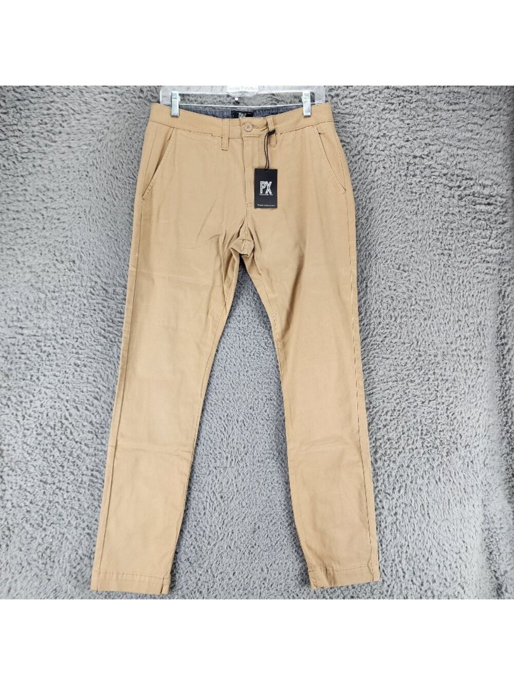 PX Pants Mens 30x34 Tan Stretch Straight Fit Chino *NWT*
